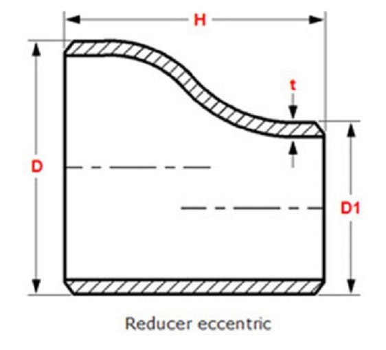 Eccentric Reducer Dimensions